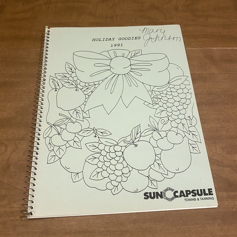 Sun Capsule Tanning Cookbook Local Spiral 1991 Holiday Goodies
